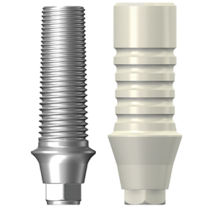 Dentium Temporary Abutment (titanium, plastic)
