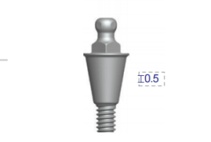 Dentium Ball Abutment [BBAB380518]