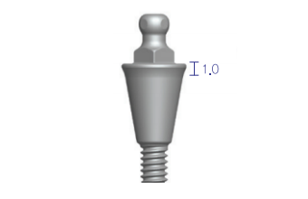 Dentium Ball Abutment [BBAB381018]