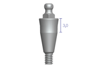 Dentium Ball Abutment [BBAB383018]