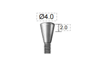 Dentium E-Healing Abutment (HAB402020L)