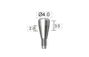 Dentium E-Healing Abutment (HAB402035L)