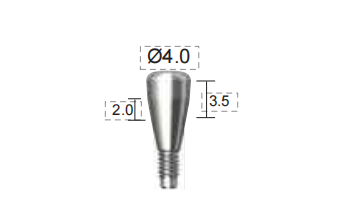 Dentium E-Healing Abutment (HAB402035L)