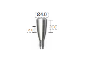 Dentium E-Healing Abutment (HAB403050L)