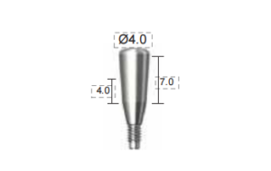 Dentium E-Healing Abutment (HAB404070L)