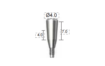 Dentium E-Healing Abutment (HAB404070L)