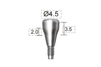 Dentium E-Healing Abutment (HAB452035L)