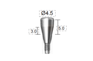 Dentium E-Healing Abutment (HAB453050L)