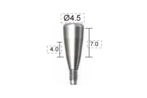 Dentium E-Healing Abutment (HAB454070L)
