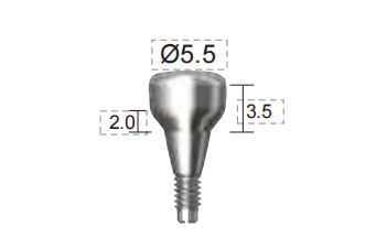 Dentium E-Healing Abutment (HAB552035L)