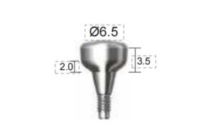 Dentium E-Healing Abutment (HAB652035L)