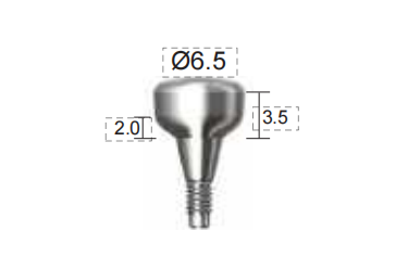 Dentium E-Healing Abutment (HAB652035L)
