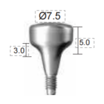 Dentium E-Healing Abutment (HAB753050E)