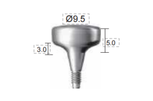Dentium E-Healing Abutment (HAB953050E)