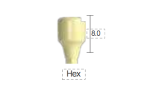 Dentium E-IOS Healing Abutment [IHAB6008H]