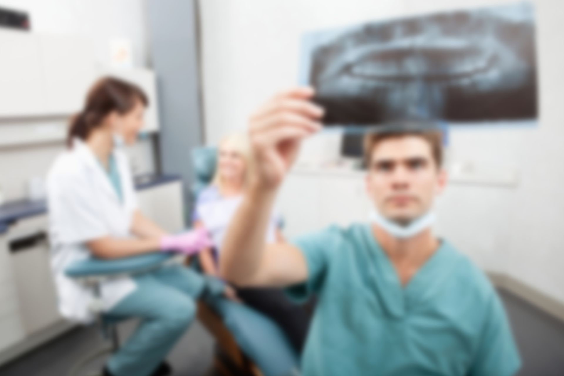 Dental team in a surgery